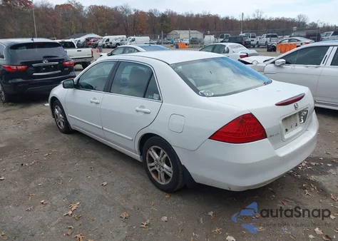 2007 Honda Accord 2.4 Ex из США, поврежденный, VIN 1HGCM567X7A202398